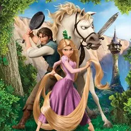 Tangled movie characters Rapunzel Flynn