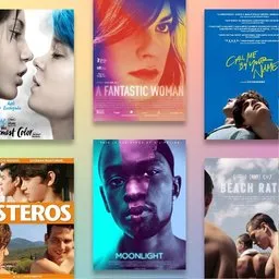 LGBTQ+ movies collage